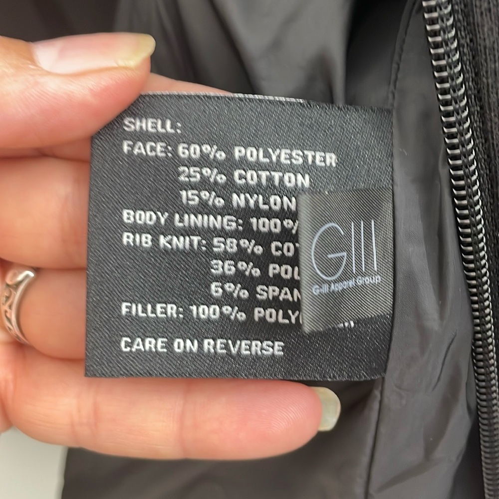 Black Rivet Polyester Jacket - image 6